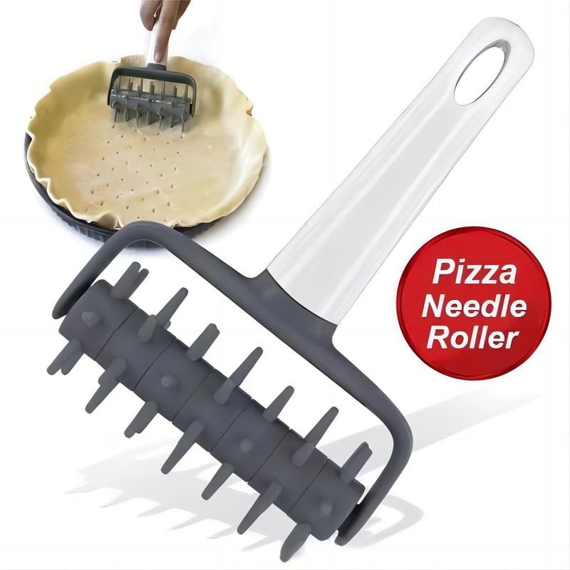 BigBigMe Pizza Dough Docker Docker Dough Bubble killer Time-Saver Pizza Dough Roller Docker Dough Blistering Killer, Pizza Docker Roller for Home Kitchen, Pizza Making Accessories, Pizza Docking Tool - Image 2